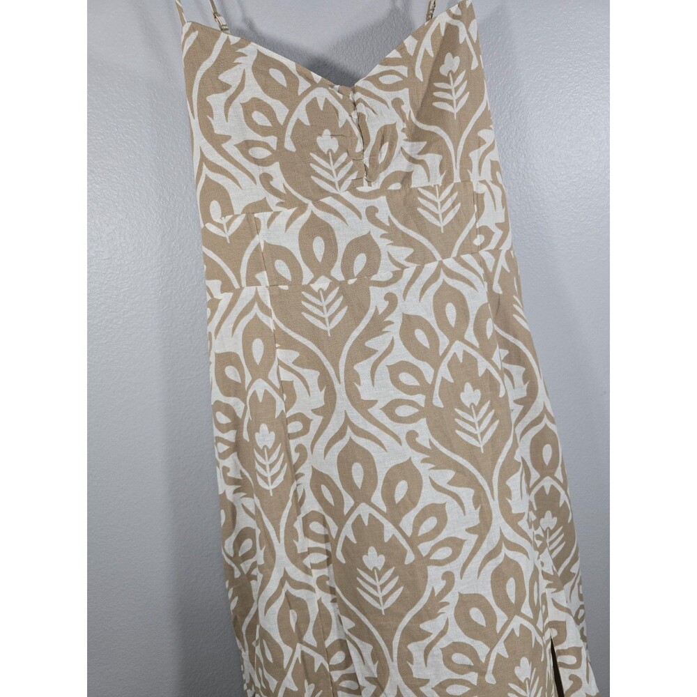 AMERICAN EAGLE Catie Corset Column Midi Dress Linen blend Slip dress boho XXL BX - Picture 6 of 10